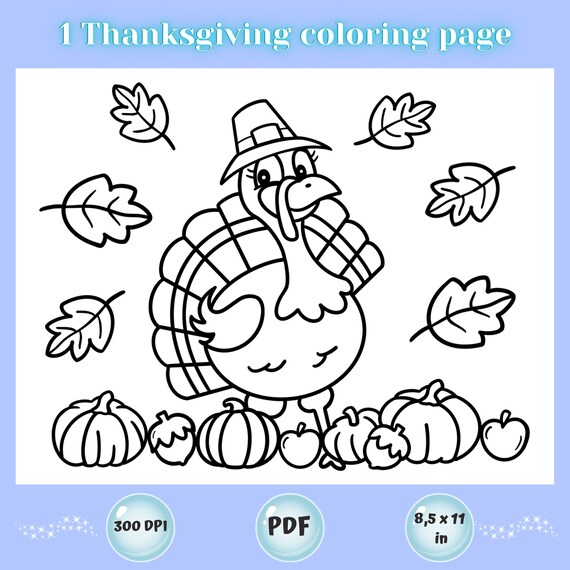 Dibujo para colorear de acciãn de gracias para imprimir colorear pavo de acciãn de gracias para niãos y adultos dibujo para colorear de otoão pdf