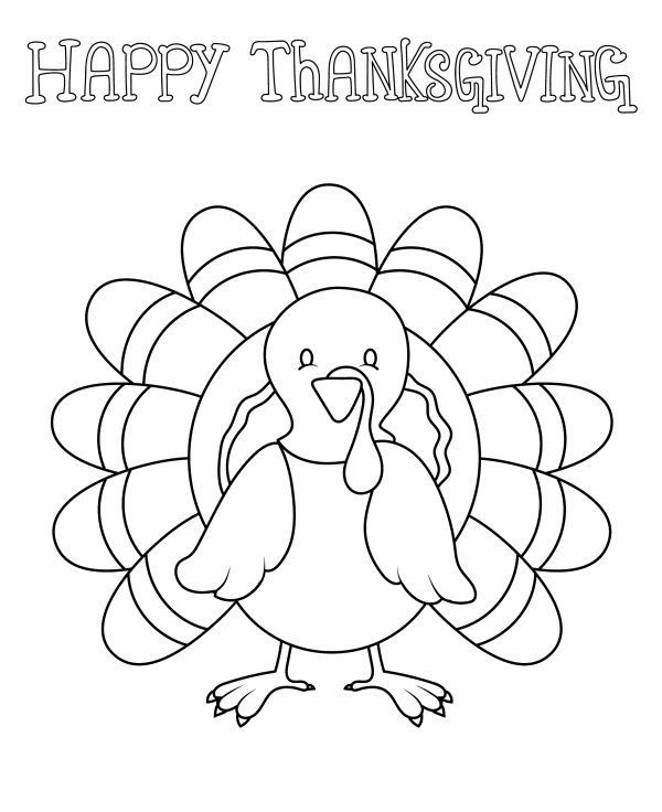 Thanksgiving coloring pages for kids