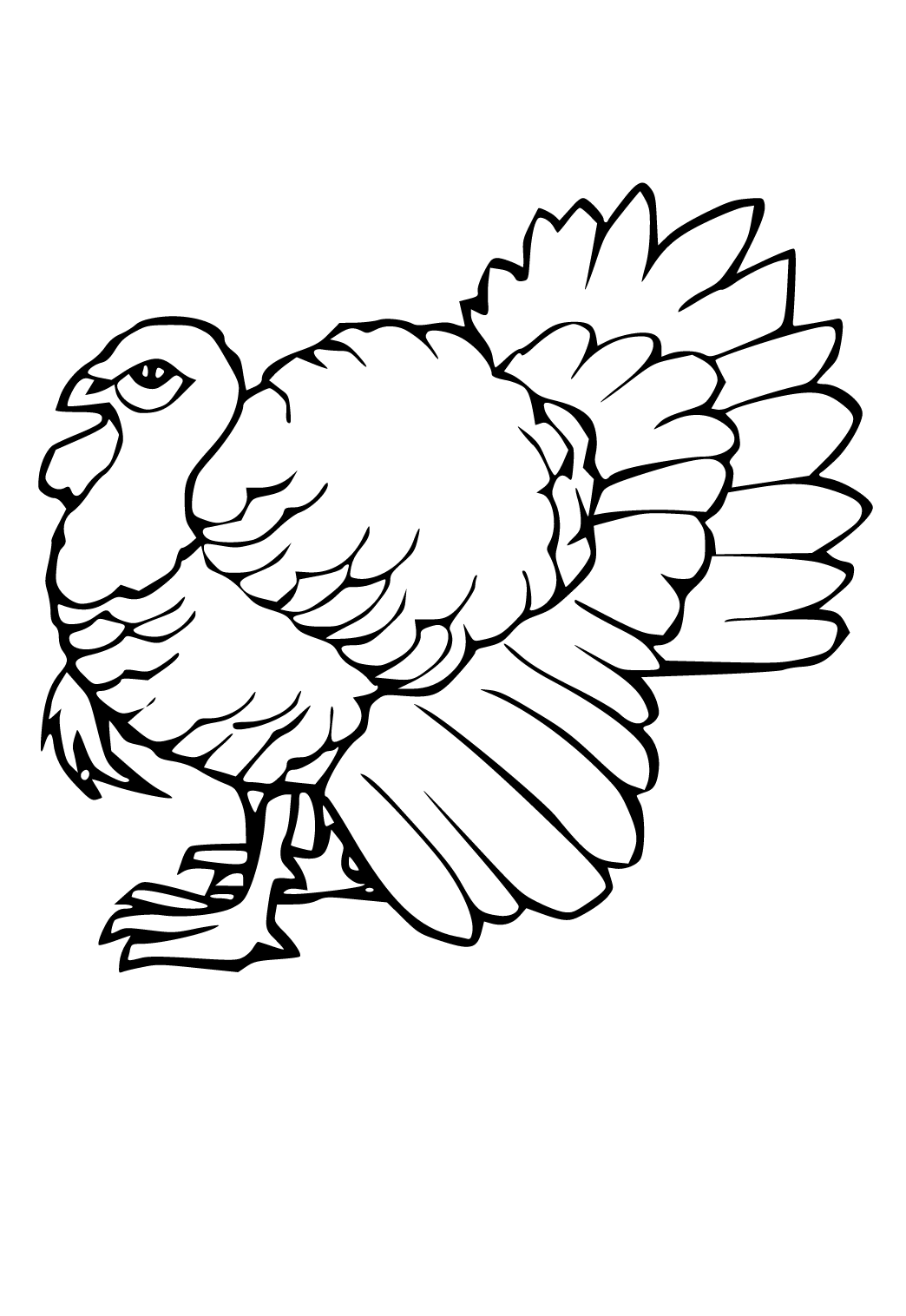 Dibujo e imagen pavo real para colorear y imprimir gratis para adultos y niãos