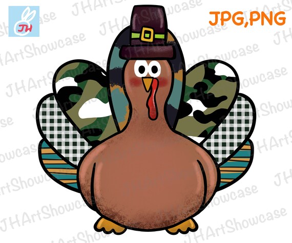 Thanksgiving turkey png turkey with camo design thanksgiving for sublimation fall turkey design fall printable