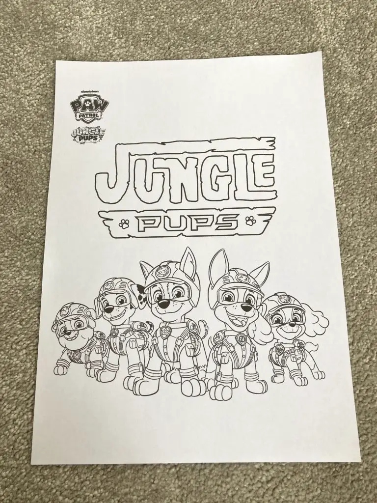 Free paw patrol colouring sheets