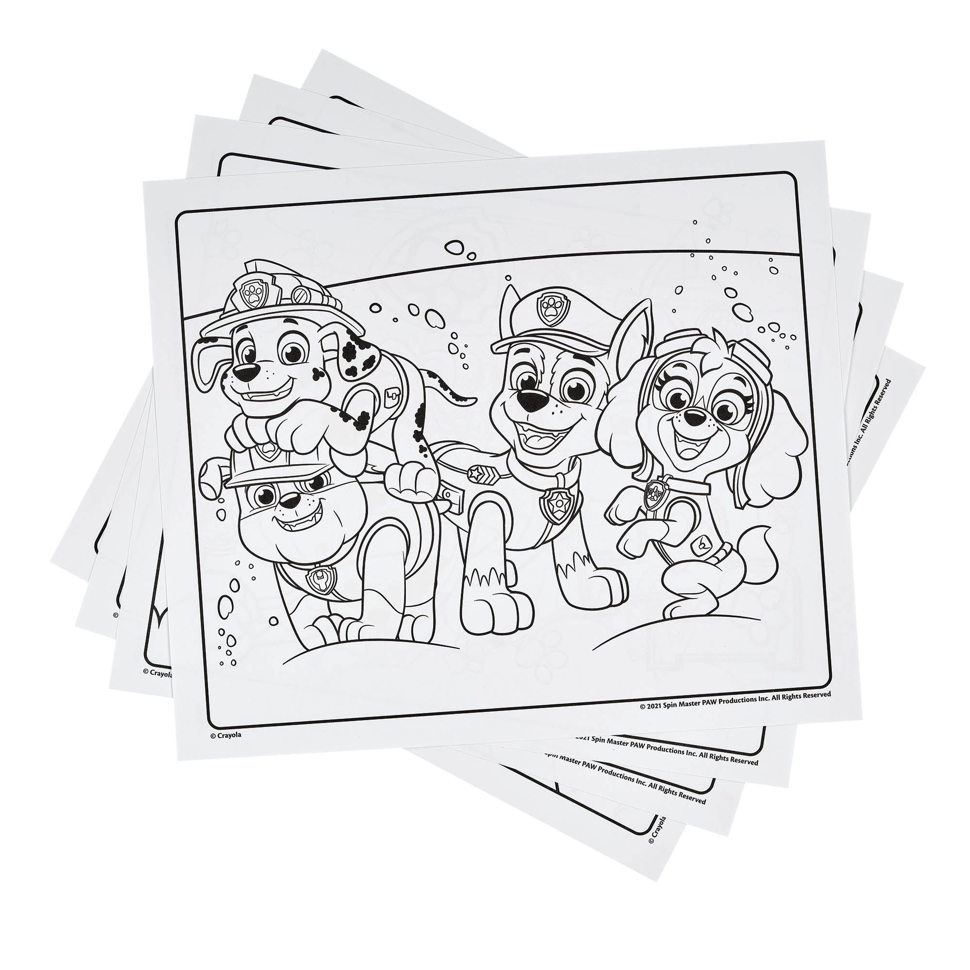 Crayola colour sticker book paw patrol â crayola nada