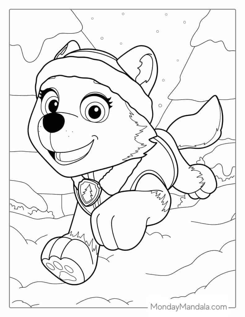 Paw patrol coloring pages free pdf printables