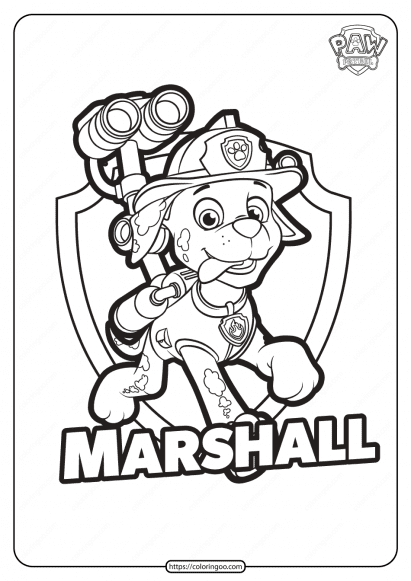 Paw patrol coloring pages free pdf printables