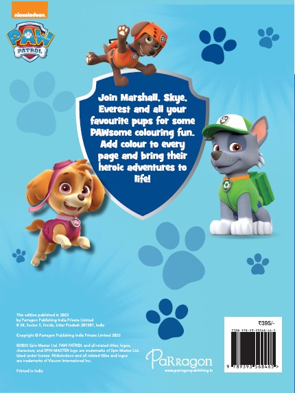 Paw patrol pawsome mega colourg autumn publishg â parragon publishg