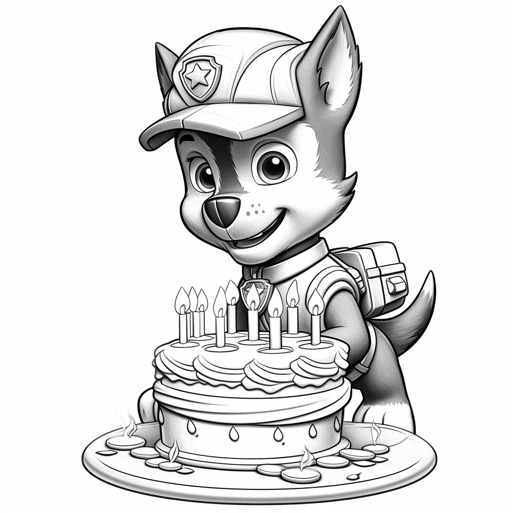 Free printable paw patrol coloring pages