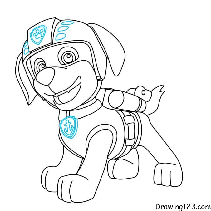 Paw patrol drawing tutorial