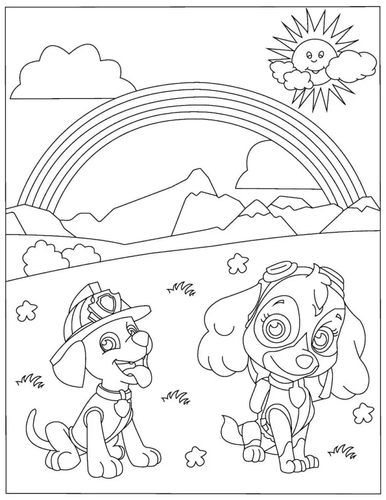 Free paw patrol coloring pages your kids will love download pdfs