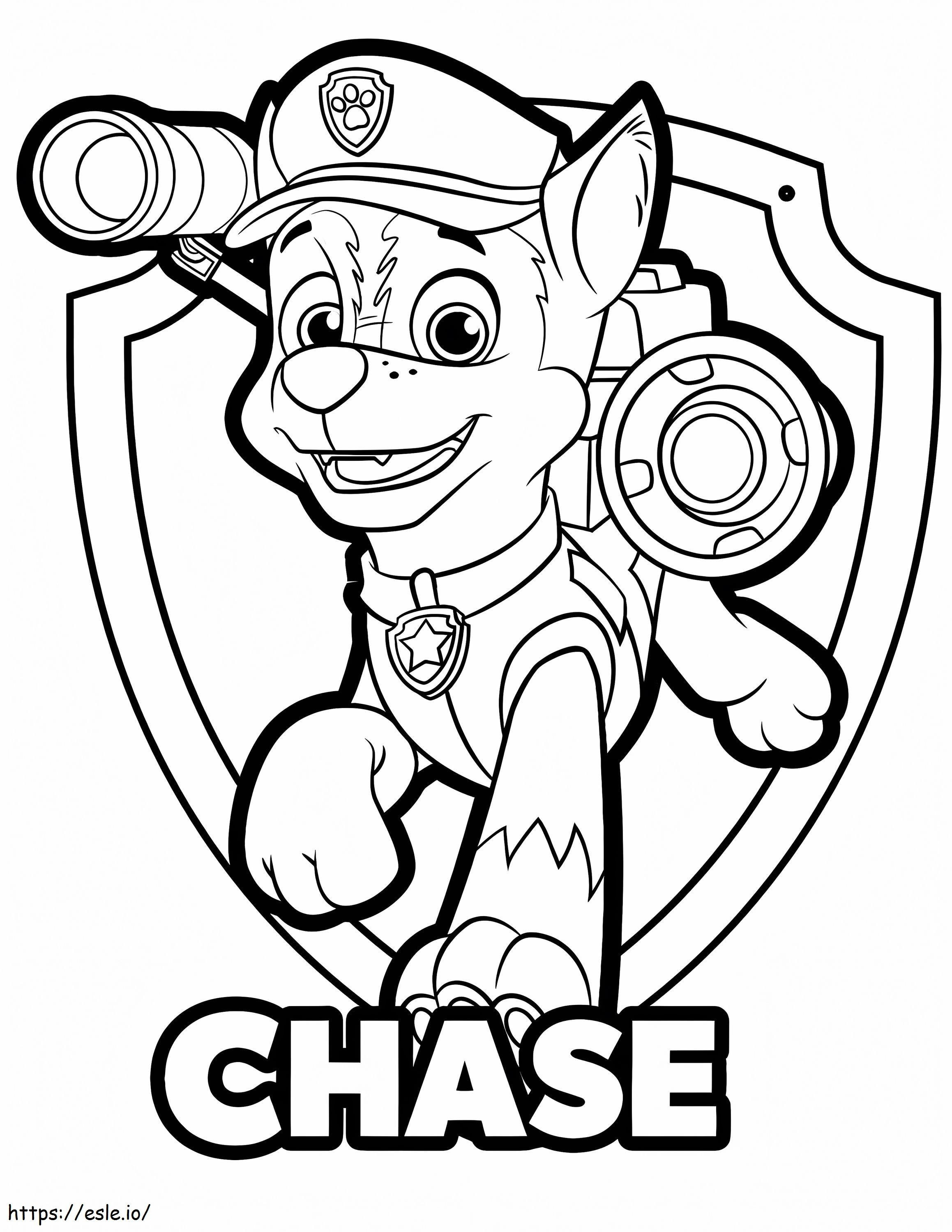 Chase paw patrol x coloring page