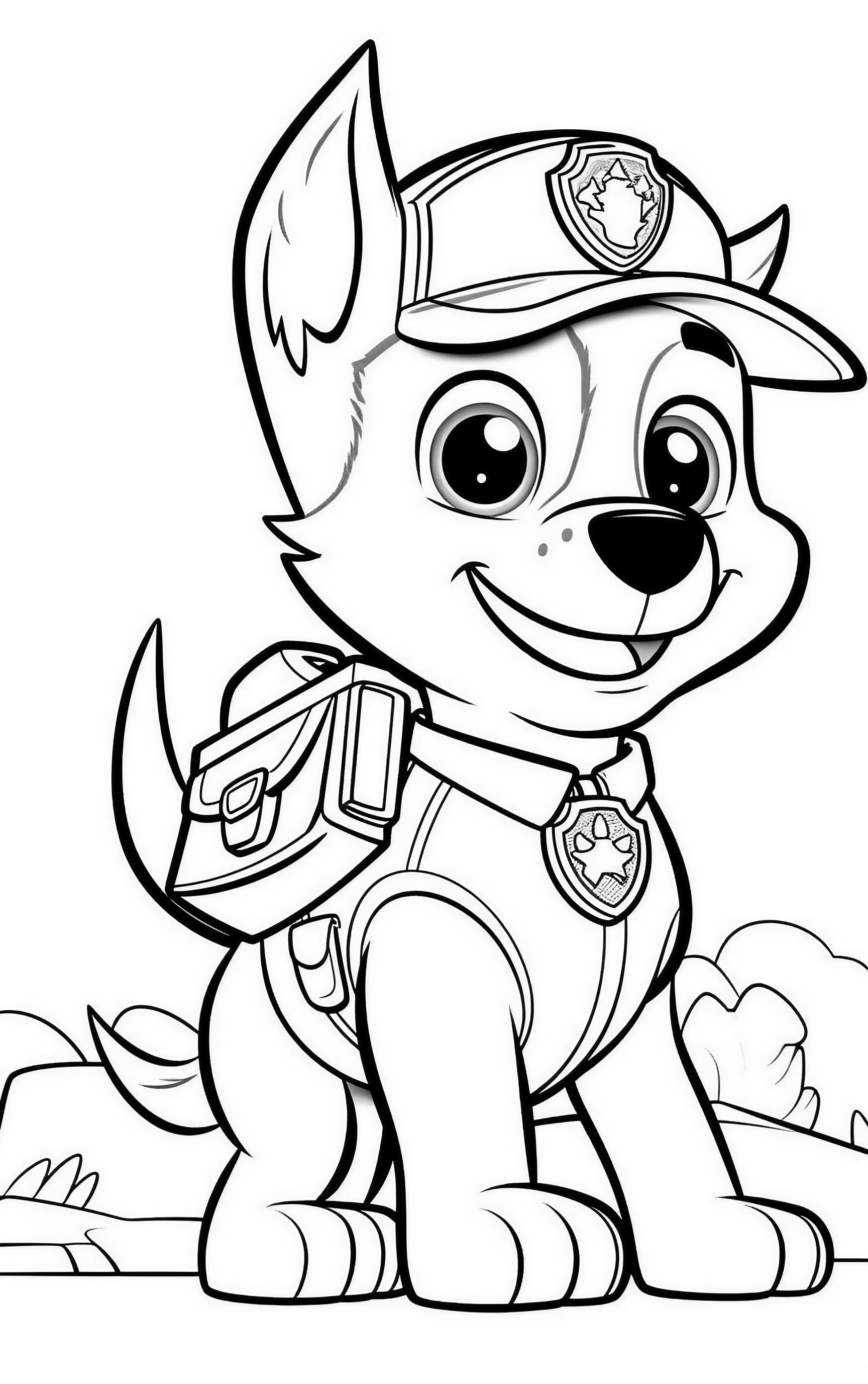 Paw patrol coloring pages for free printable