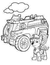 Paw patrol coloring pages for free