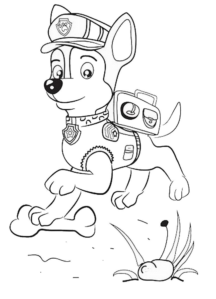 Paw patrol coloring pages â birthday printable