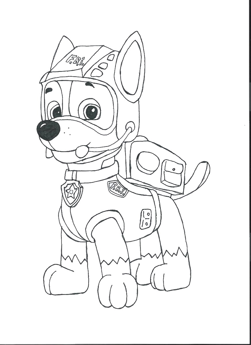 Paw patrol coloring pages â birthday printable