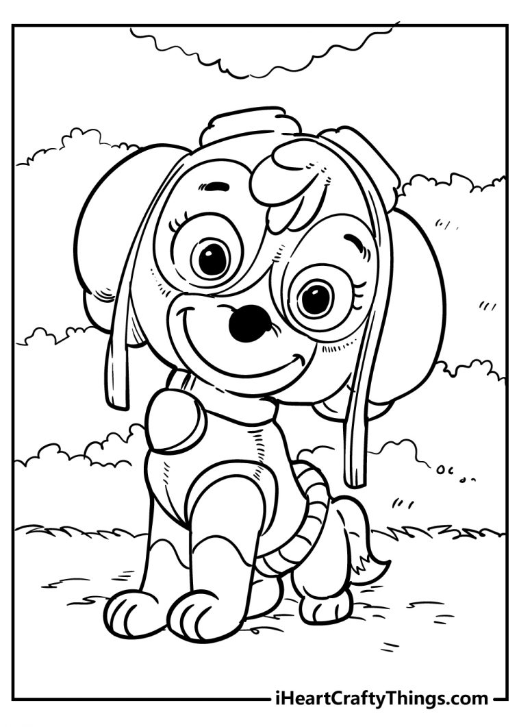 Paw patrol coloring pages free printables