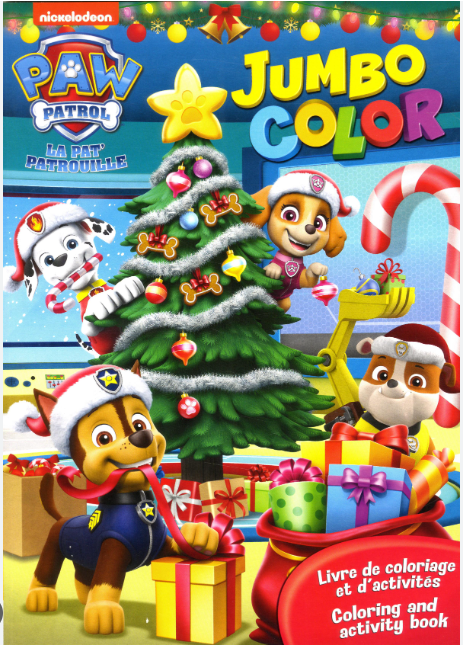 Jumbo color â paw patrol christmas â papp international