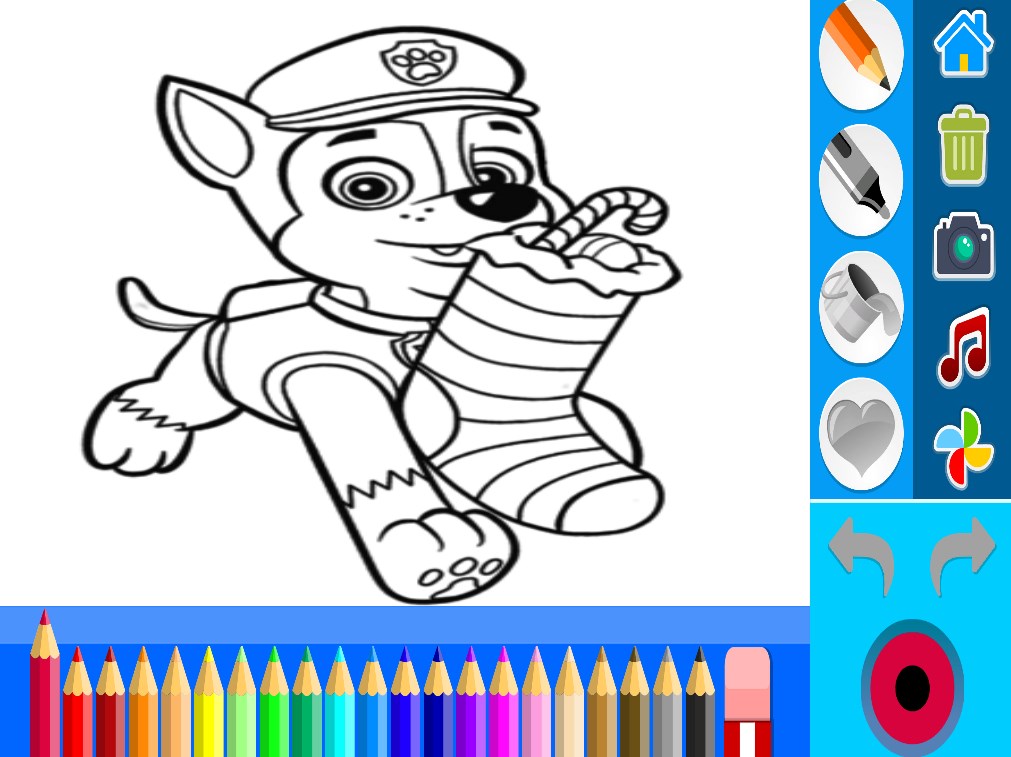 Paw coloring patrol book puppy