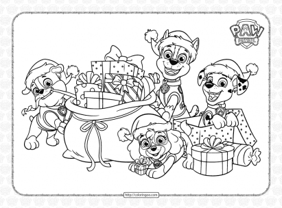 Paw patrol coloring pages free pdf printables