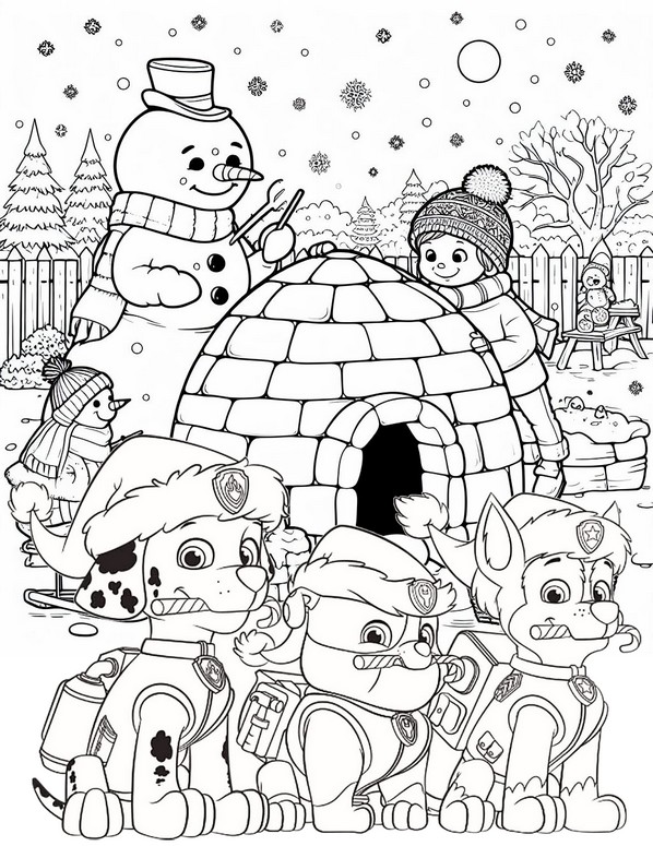 Coloring pages paw patrol