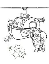 Christmas tree paw patrol coloring page chase