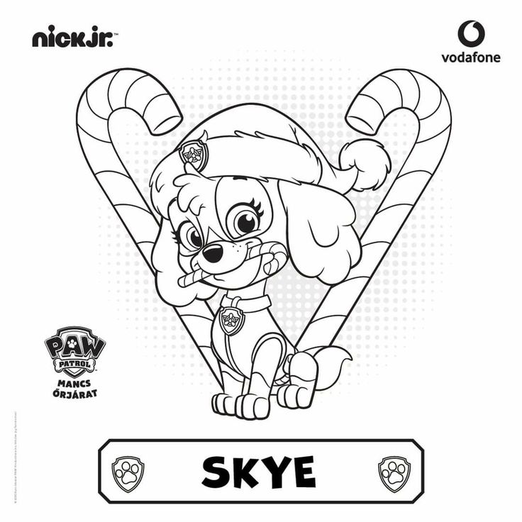 Pin by lilla solymos on children paw patrol christmas paw patrol coloring christmas coloring pages