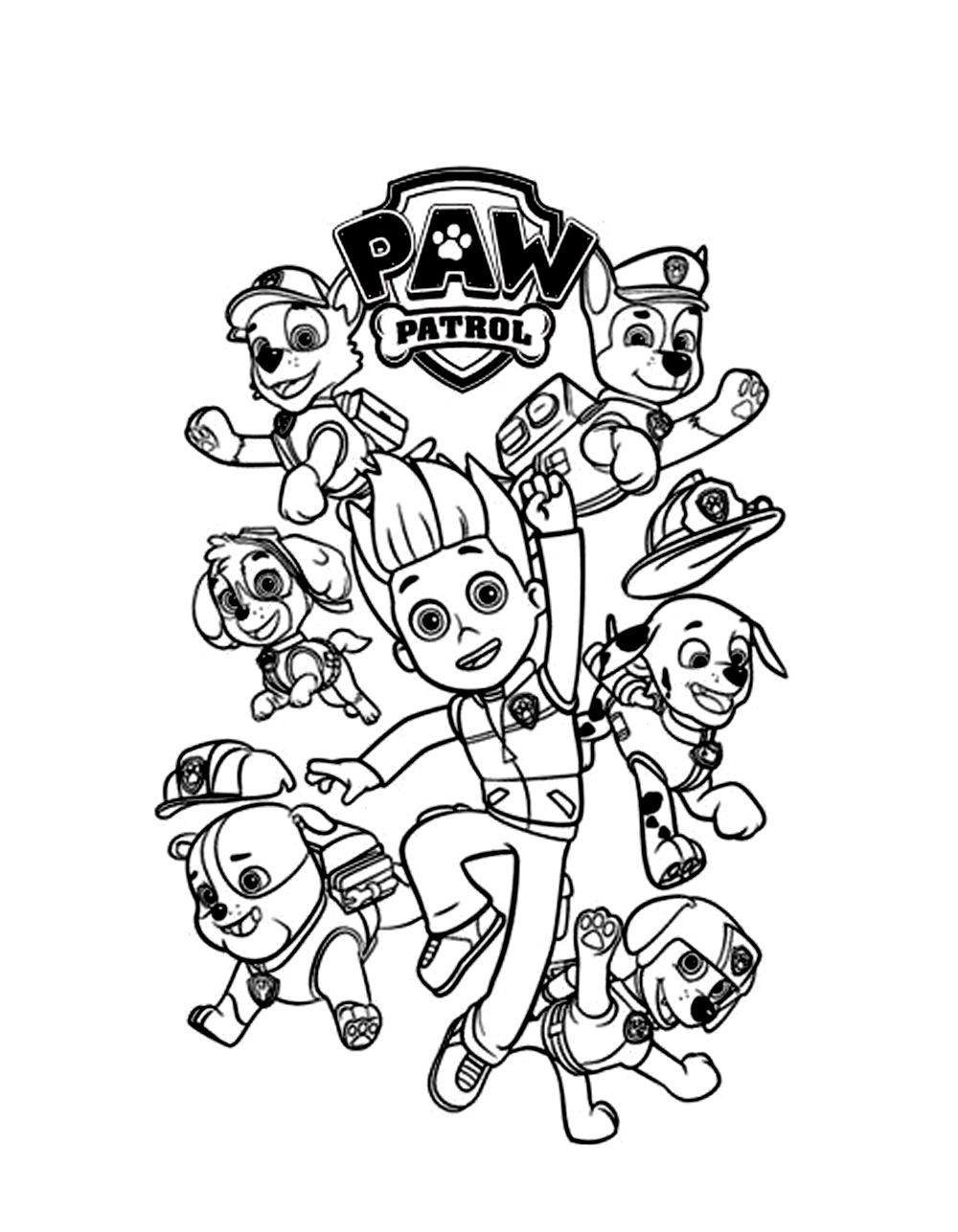 Free download of pat patrol coloring pages