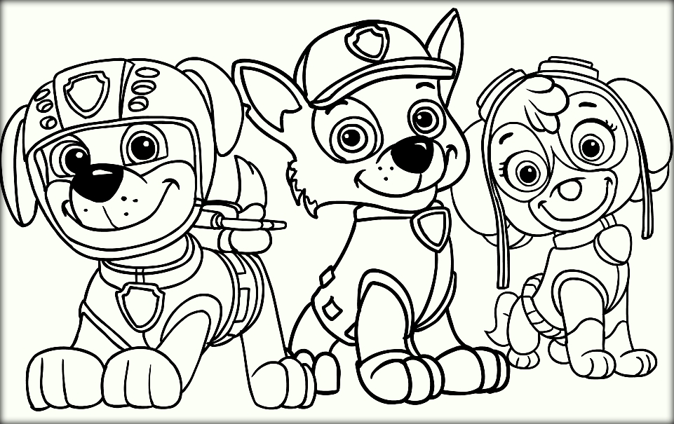 Paw patrol coloring pages