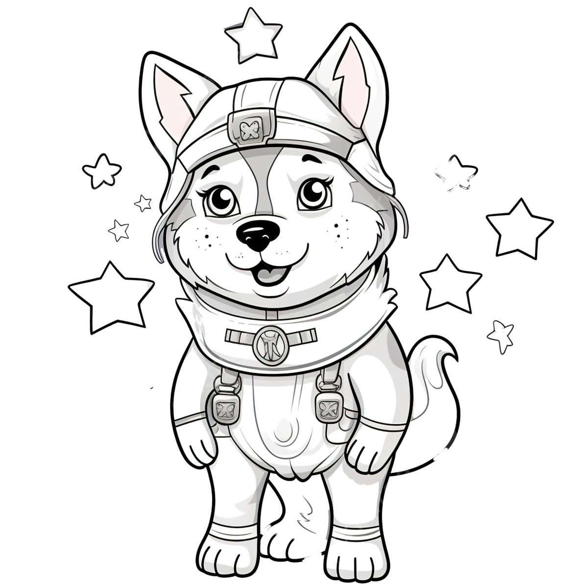 Copy the picture kids game and coloring page with a cute husky dog using halloween costume dog drawing halloween drawing sky drawing png transparent image and clipart for free download