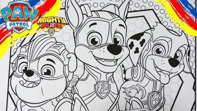 Paw patrol coloring rocky paw patrol paw patrol mighty pups charged up coloring page yes