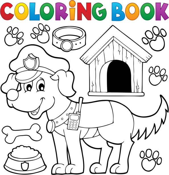 Safety coloring pages stock illustrations royalty