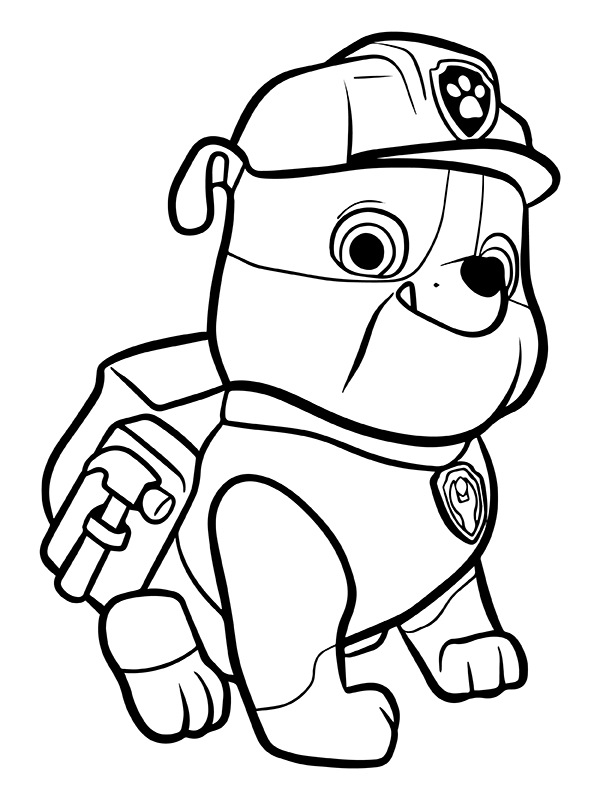 Paw patrol ultimate rescue skye marshall coloring page