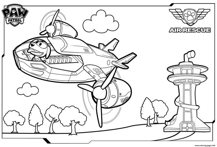 Paw patrol coloring pages paw patrol air patroller coloring coloring pages printable