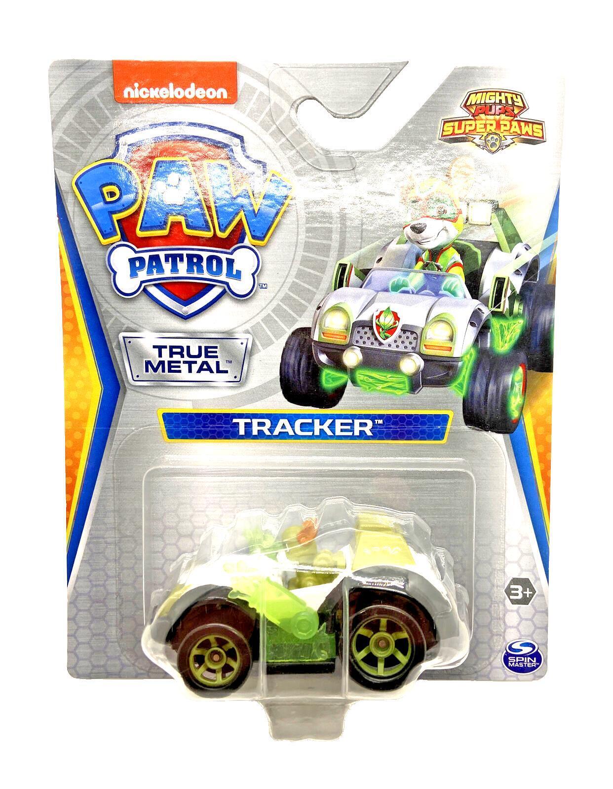 Paw patrol tracker mighty super paws die cast racer true metal vehicle