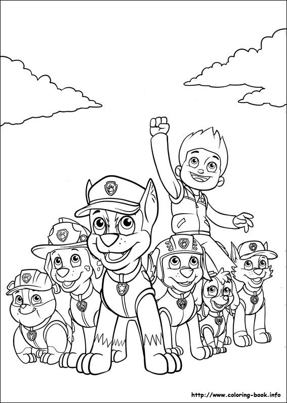 Paw patrol coloring picture paw patrol coloring pages paw patrol coloring cartoon coloring pages