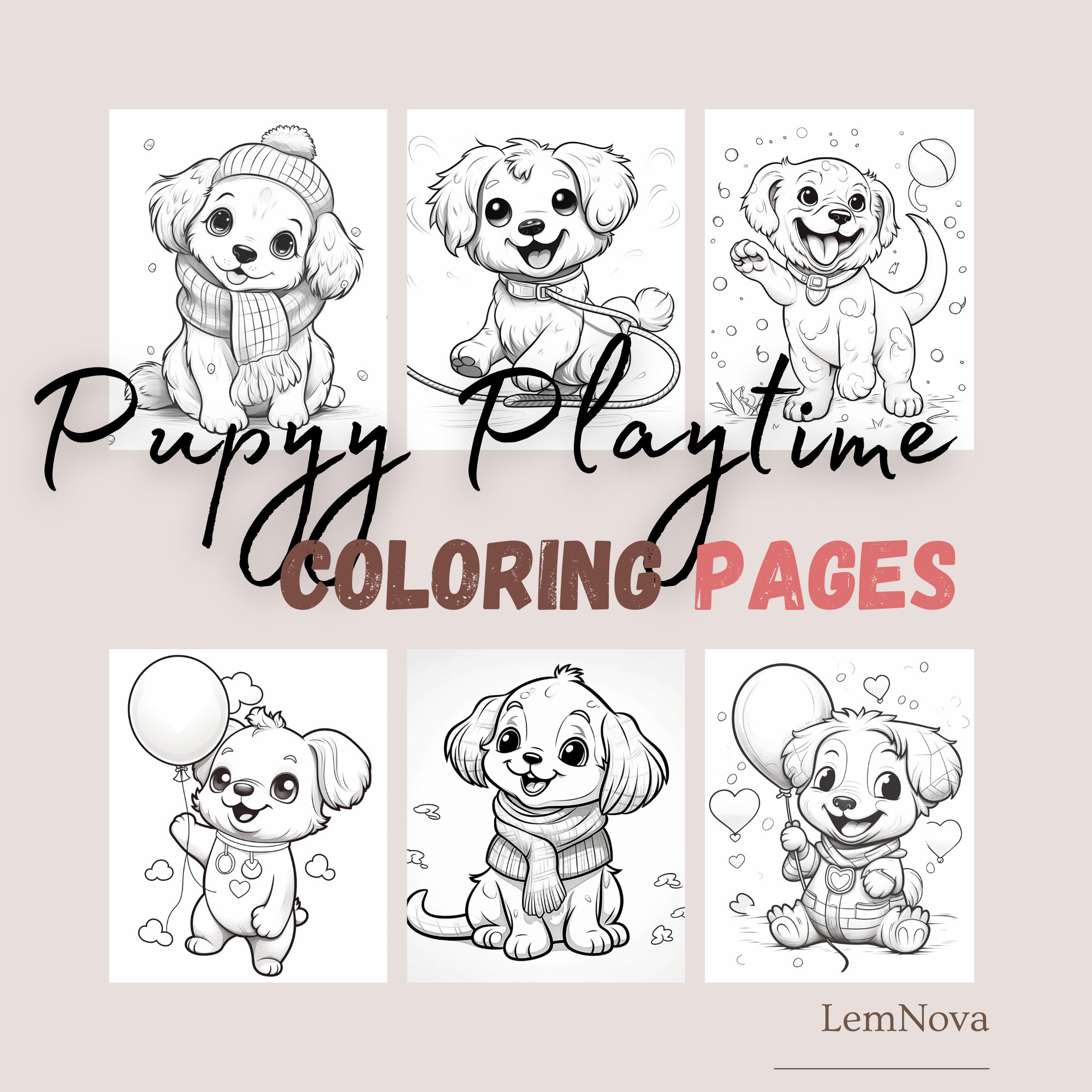 Paw pups coloring