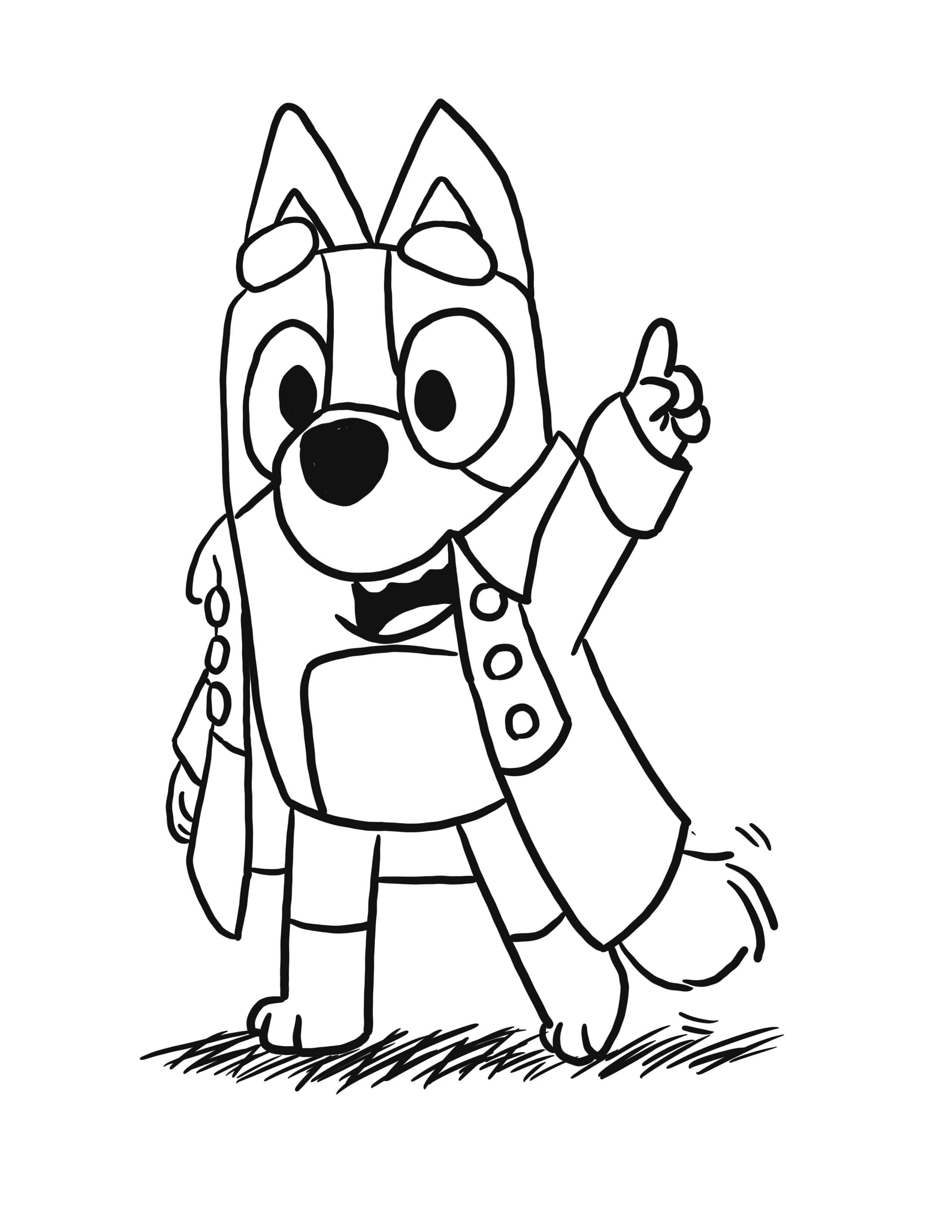 Bluey coloring pages