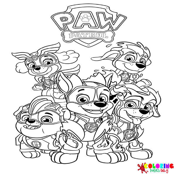 Paw patrol coloring pages