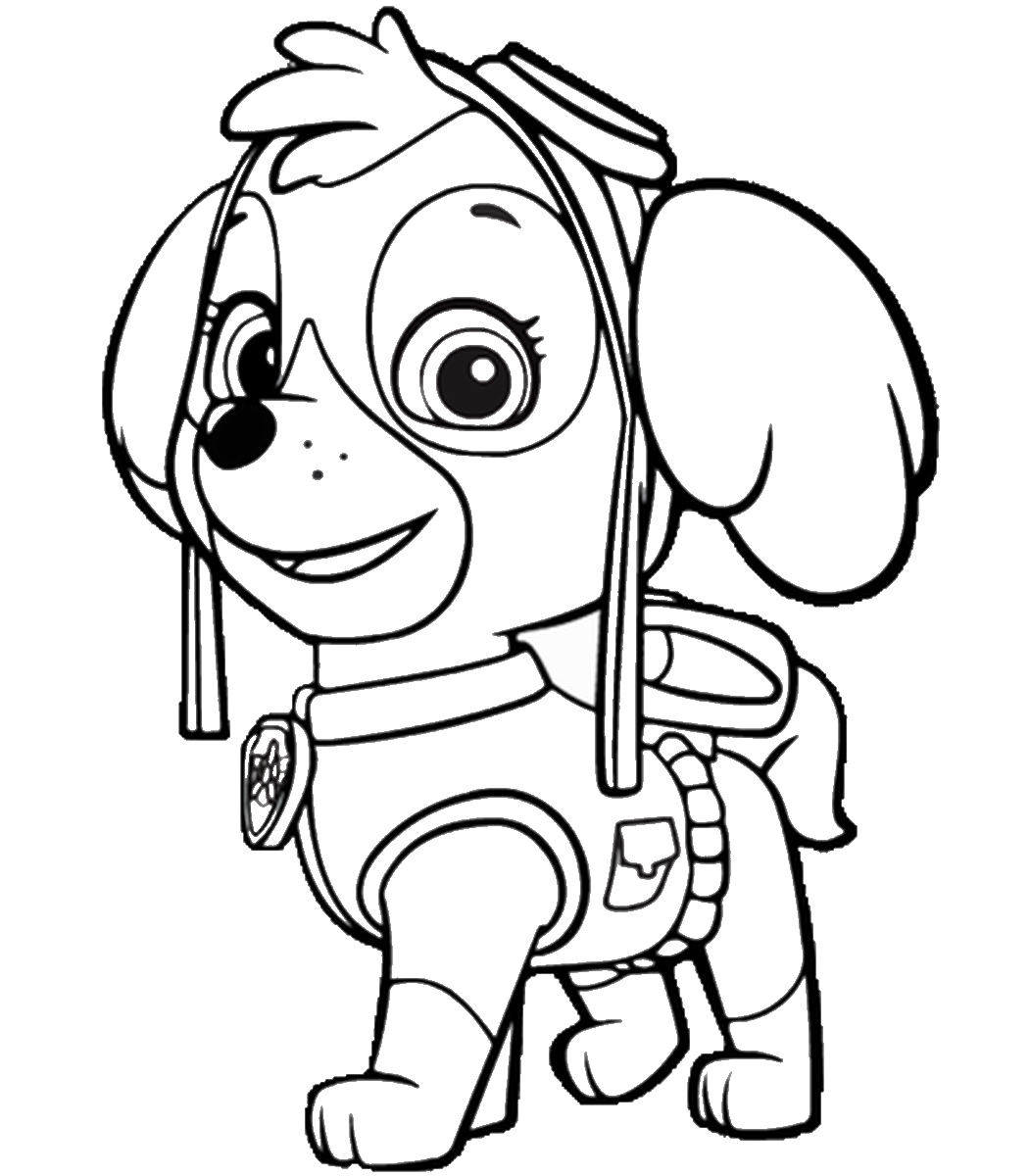 Paw patrol coloring pages â birthday printable