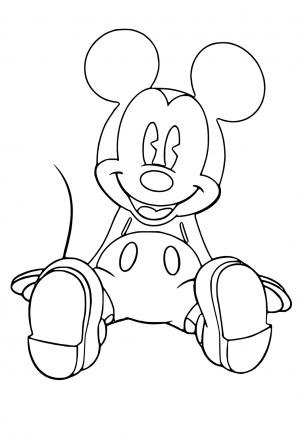 Free printable mickey mouse coloring pages sheets and pictures for adults and kids girls and boys