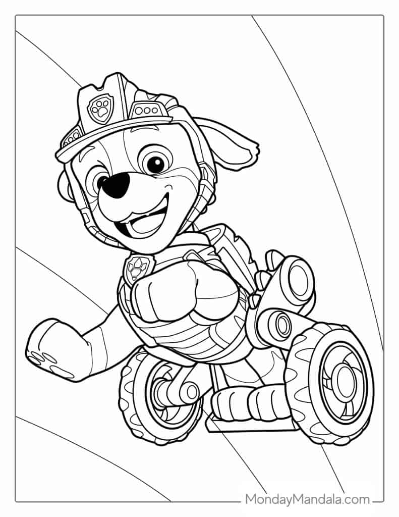 Paw patrol coloring pages free pdf printables