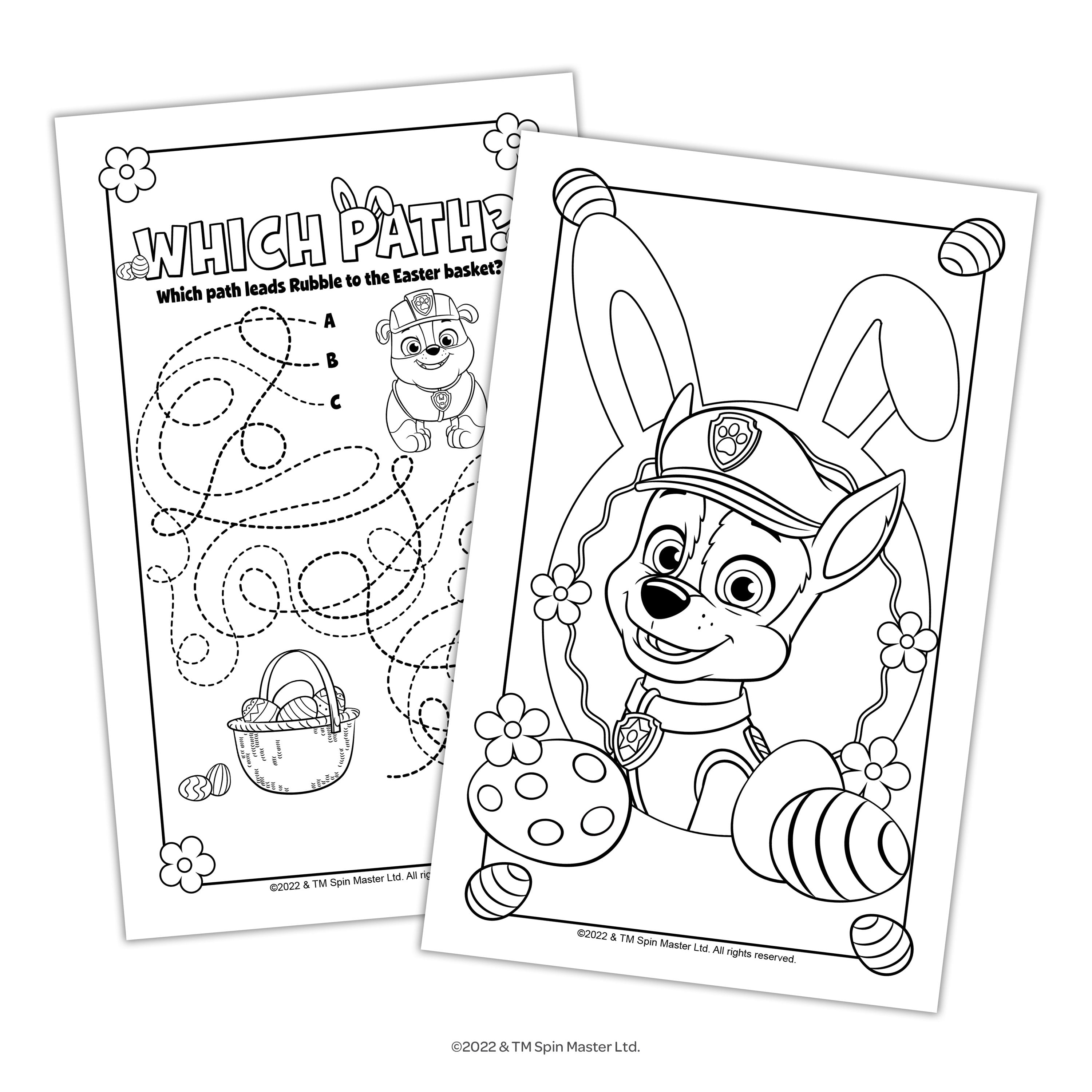 Paw patrol coloring book play pack easter party favor gifts