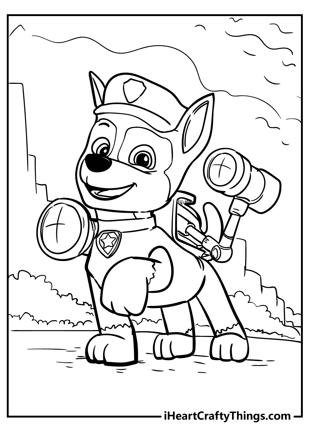 Paw patrol coloring pages free printables