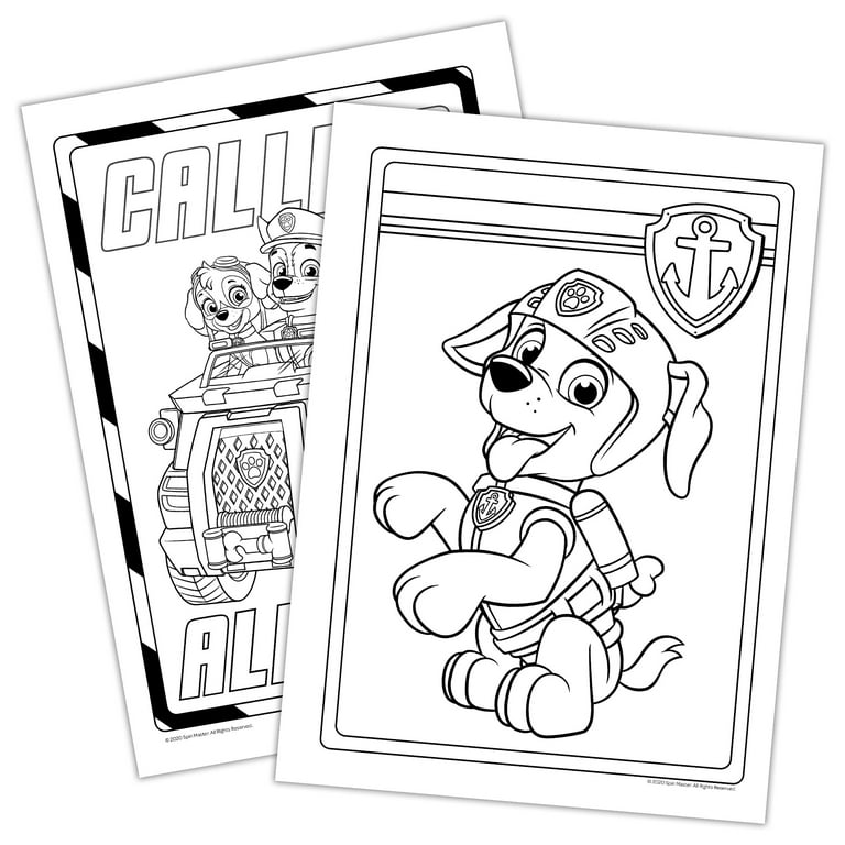 Paw patrol jumbo coloring book pages