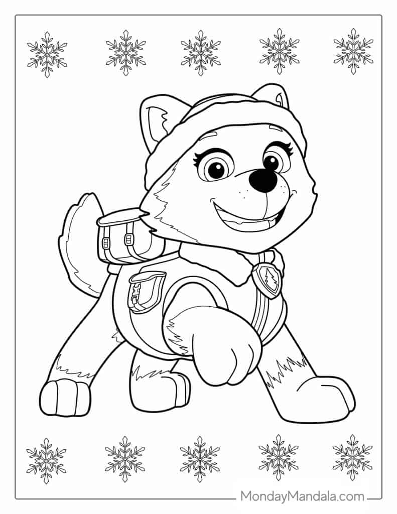 Paw patrol coloring pages free pdf printables