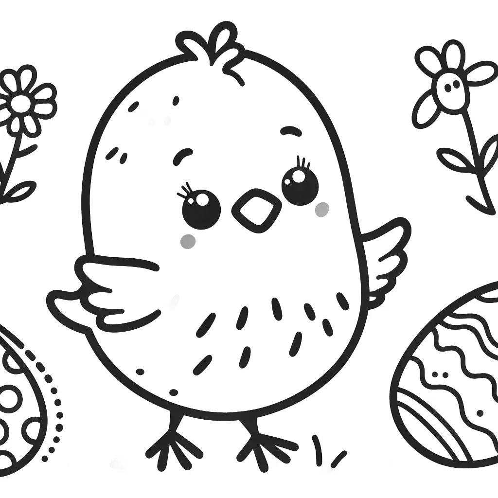 Coloring page easter