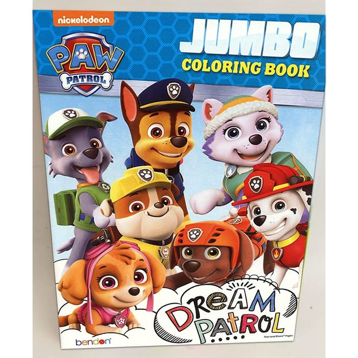 Paw patrol pages coloring book assorted