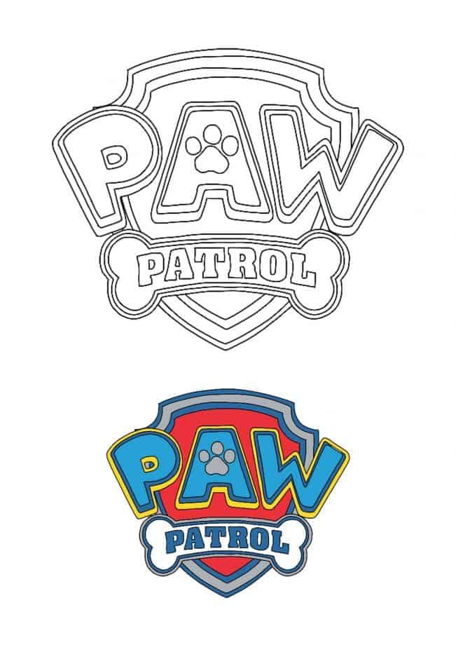 Paw patrol logo paw patrol coloring pages paw patrol coloring paw patrol badge