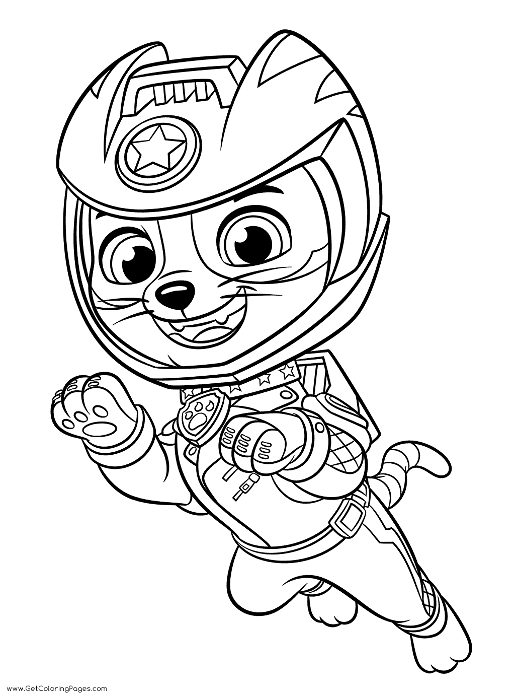 Paw patrol mighty pups coloring pages printable for free download