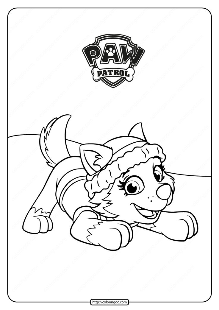 Explore the exciting world of paw patrol everest coloring pages