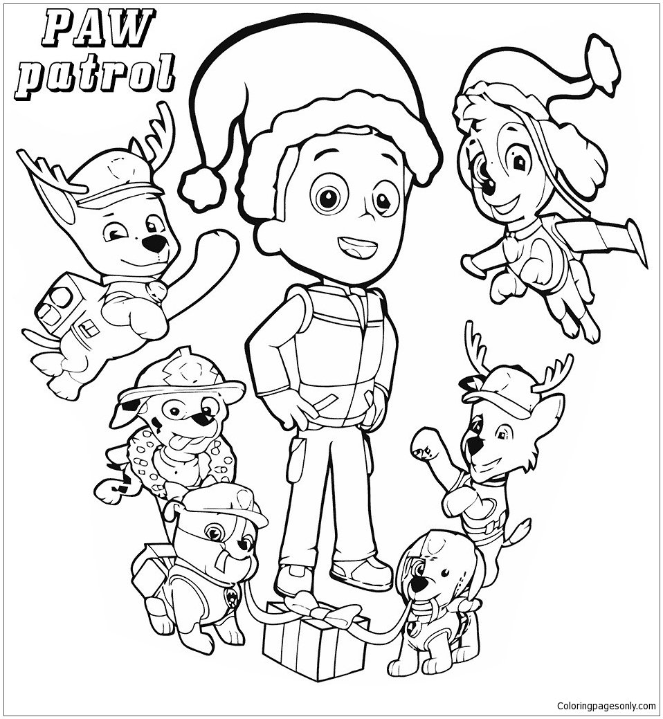 Everest paw patrol coloring pages printable for free download