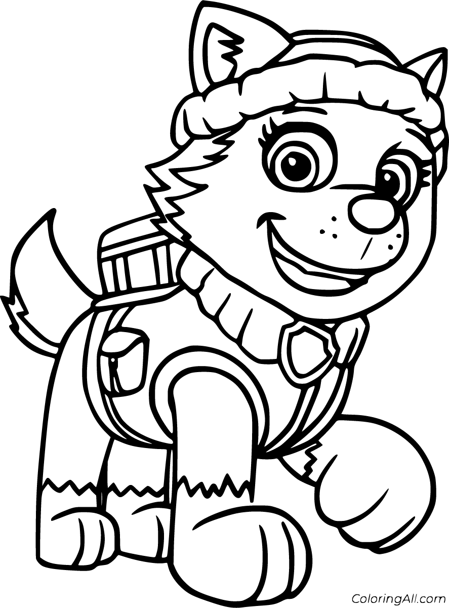 Everest paw patrol coloring pages